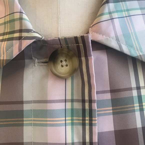 Gap Plaid trench style coat - Picture 3 of 10